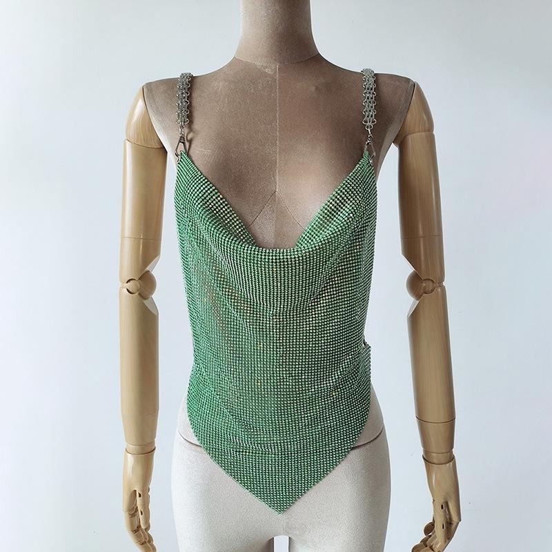 Caterine Metallic Night Out Top