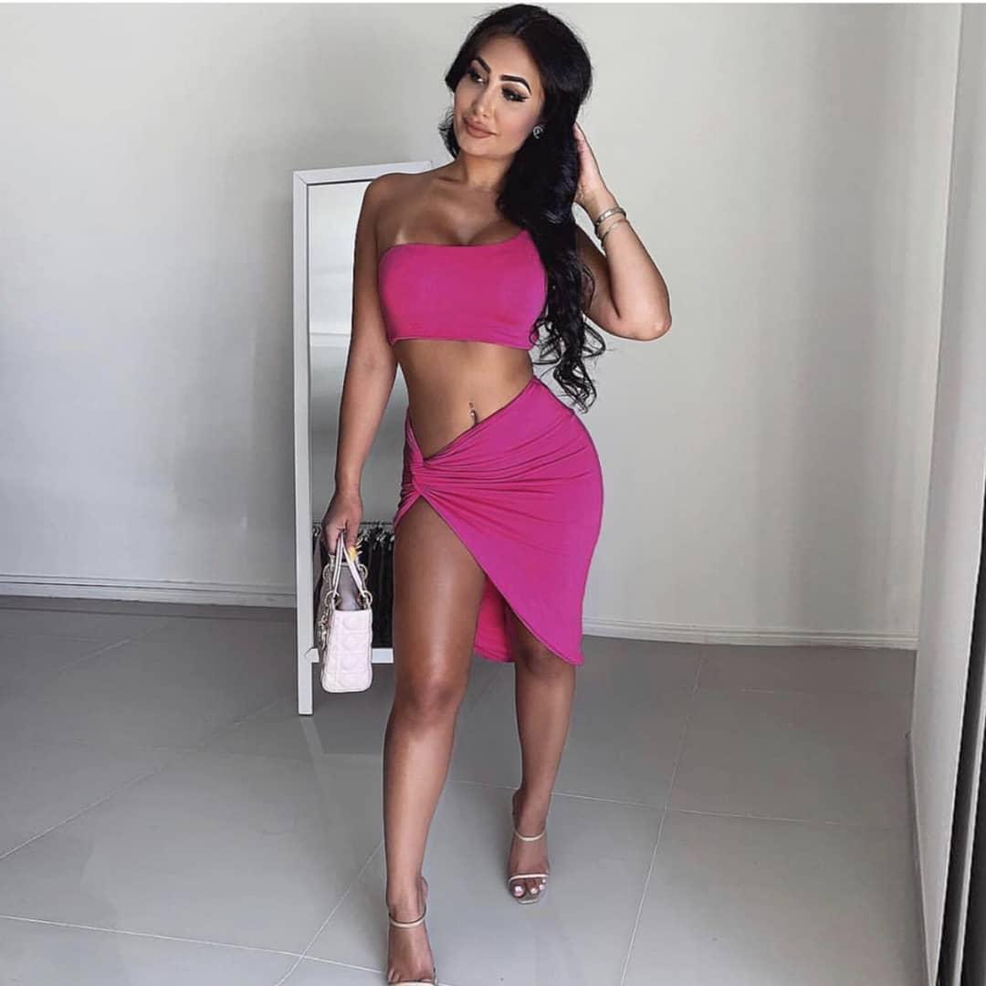 Laila One Shoulder Jersey Dress