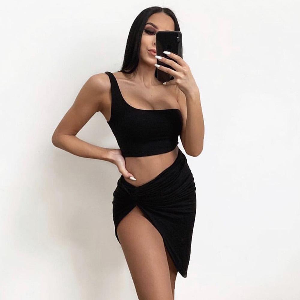 Laila One Shoulder Jersey Dress