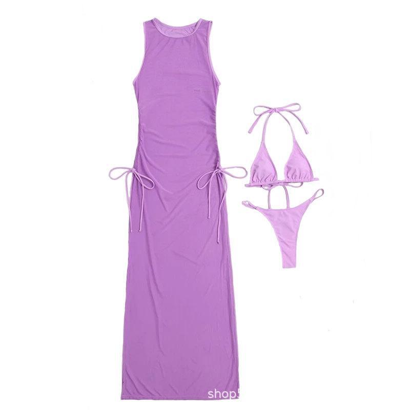 Valery 3 Pieces Swimsuit Mesh Cover Up