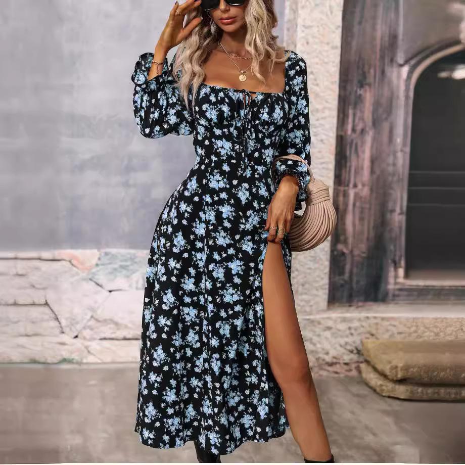 Clarissa Strapless Open Leg Maxi Dress