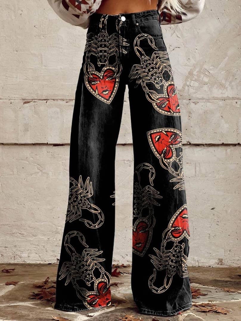 Diechy Anderson Prints Denim Long Woman’s Pants