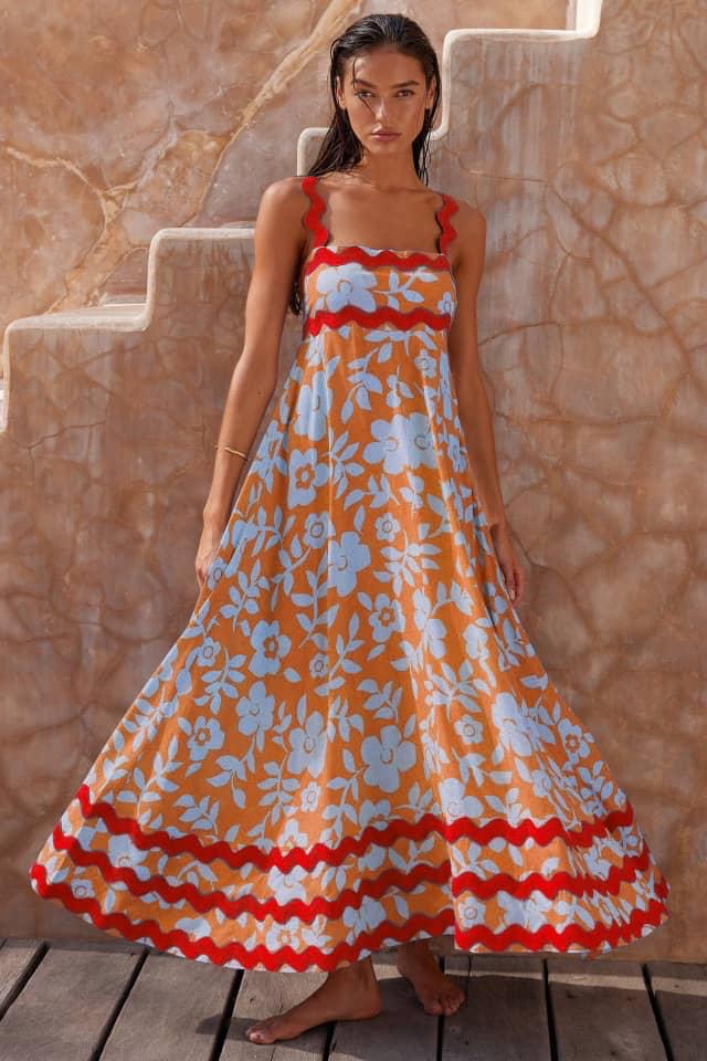 Candela Straps Maxi Dress