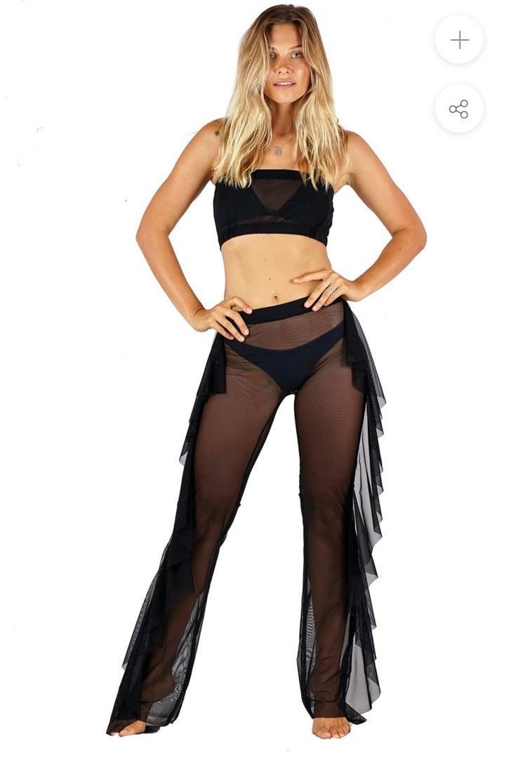 Ana Ruffles mesh Pant Set