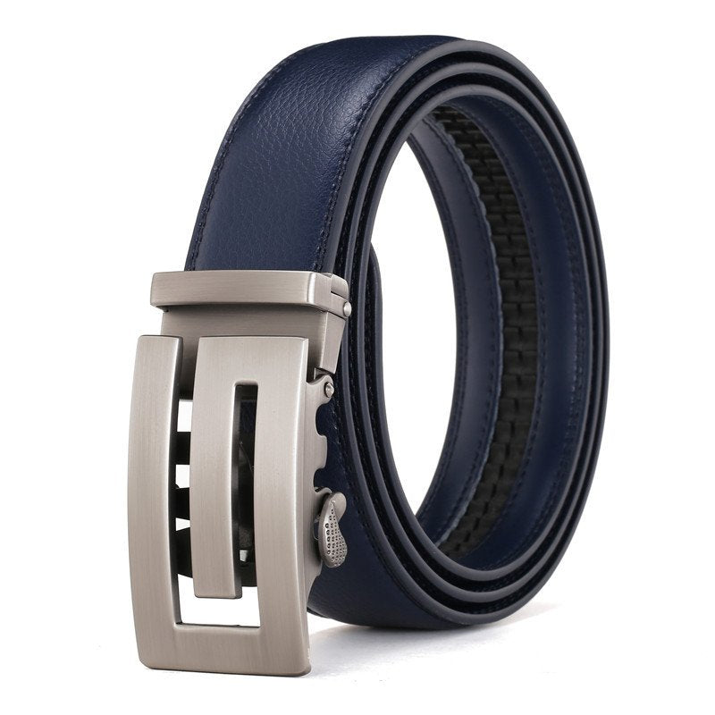 Leather Belt For Men Automatic Belt For Youth Business