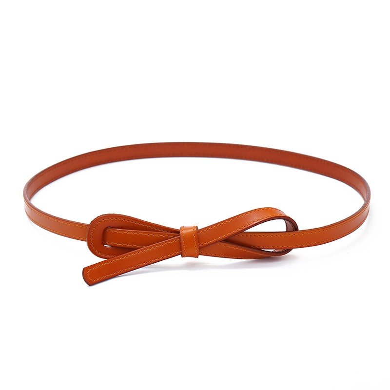 Fine Leather Belt with Knot