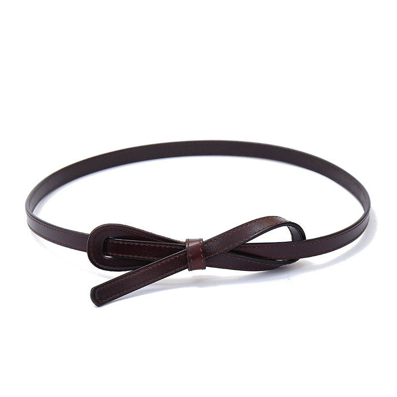 Fine Leather Belt with Knot