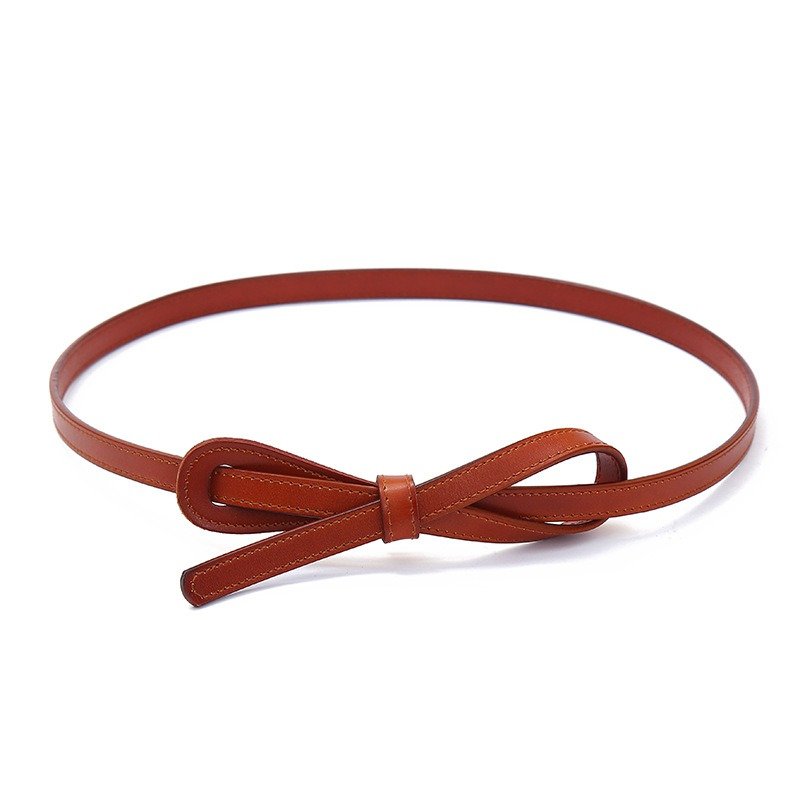 Fine Leather Belt with Knot