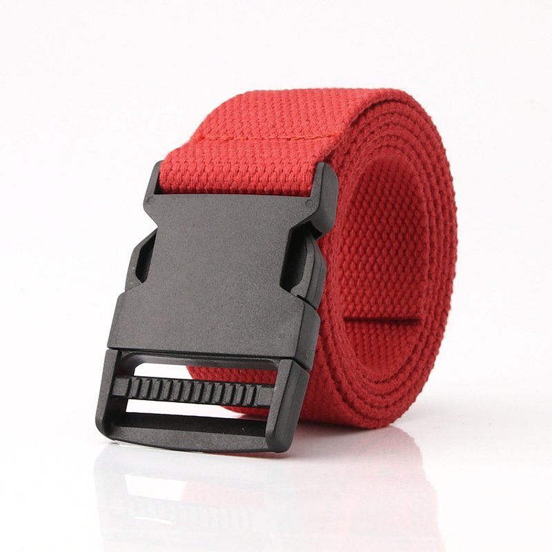 Leisure Sports No Metal Plastic Buckle Belt Outdoor Military Training Belt