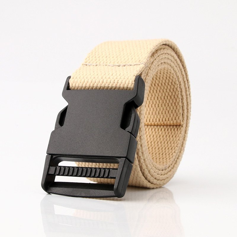 Leisure Sports No Metal Plastic Buckle Belt Outdoor Military Training Belt