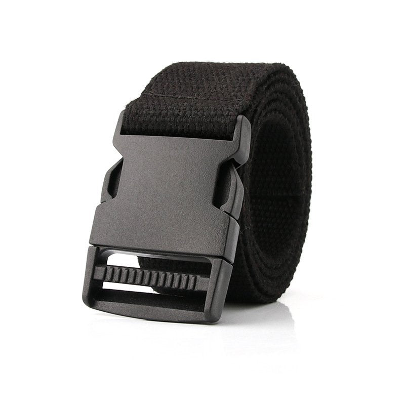 Leisure Sports No Metal Plastic Buckle Belt Outdoor Military Training Belt