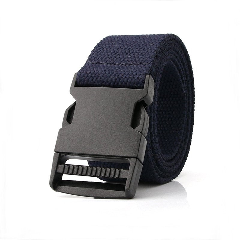 Leisure Sports No Metal Plastic Buckle Belt Outdoor Military Training Belt