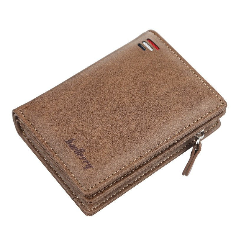 Men's Multi-Card Zipper Wallet