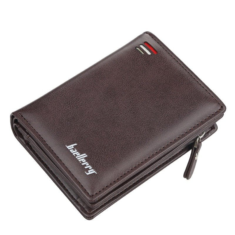 Men's Multi-Card Zipper Wallet