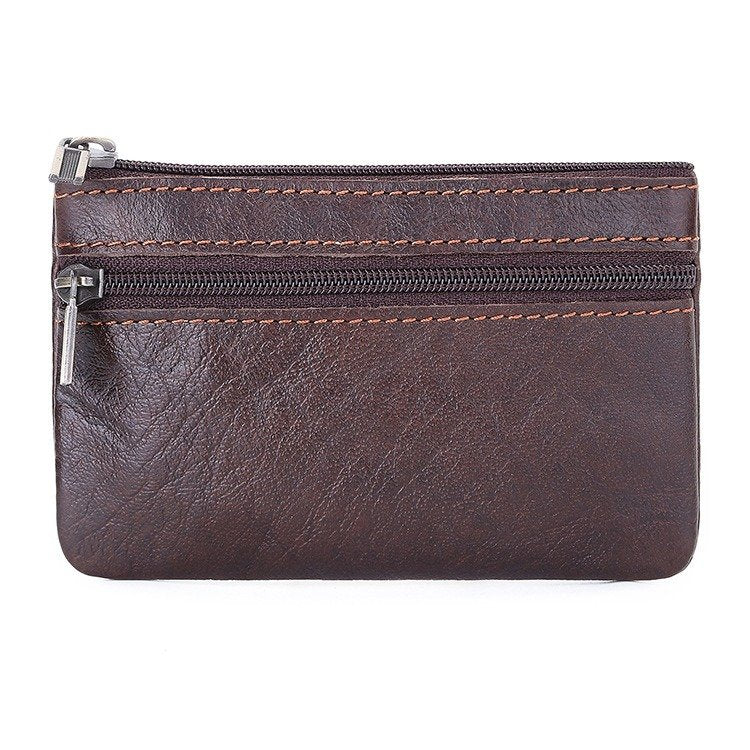 Leather Wallet With Zipper