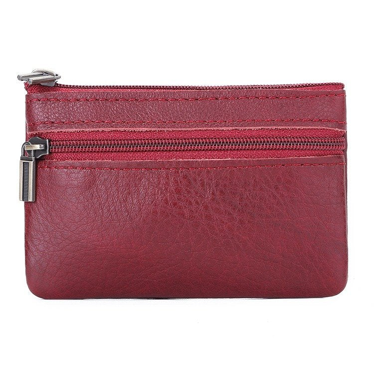 Leather Wallet With Zipper