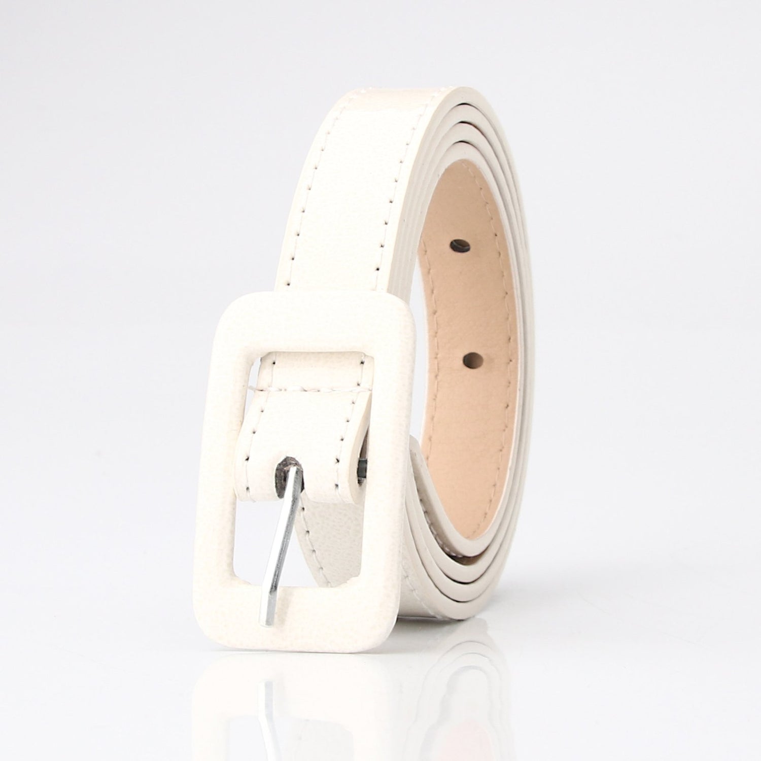 Casual Multi Color Square Buckle Belt