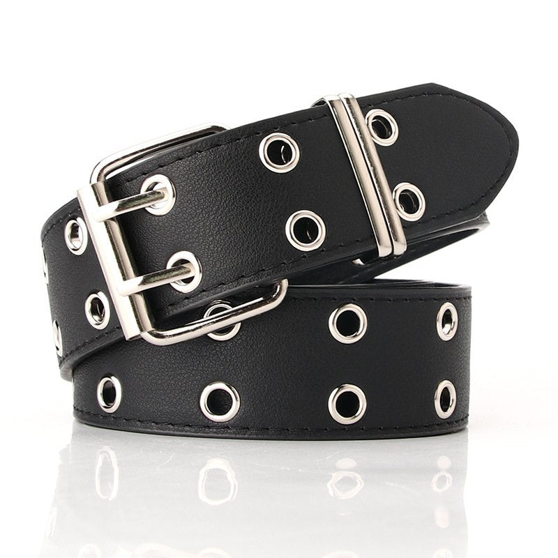 Wide Hollow Punk Belt With Double Callus