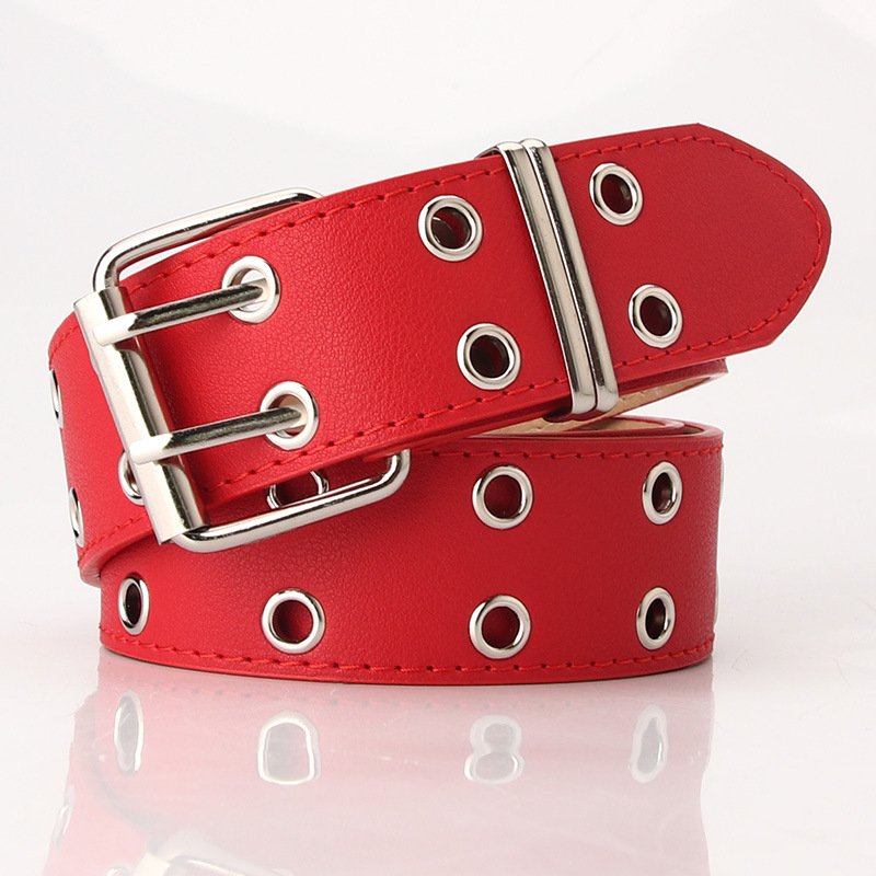 Wide Hollow Punk Belt With Double Callus