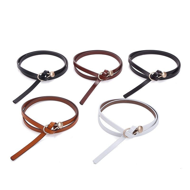 Elegant Knotted Leather Belt