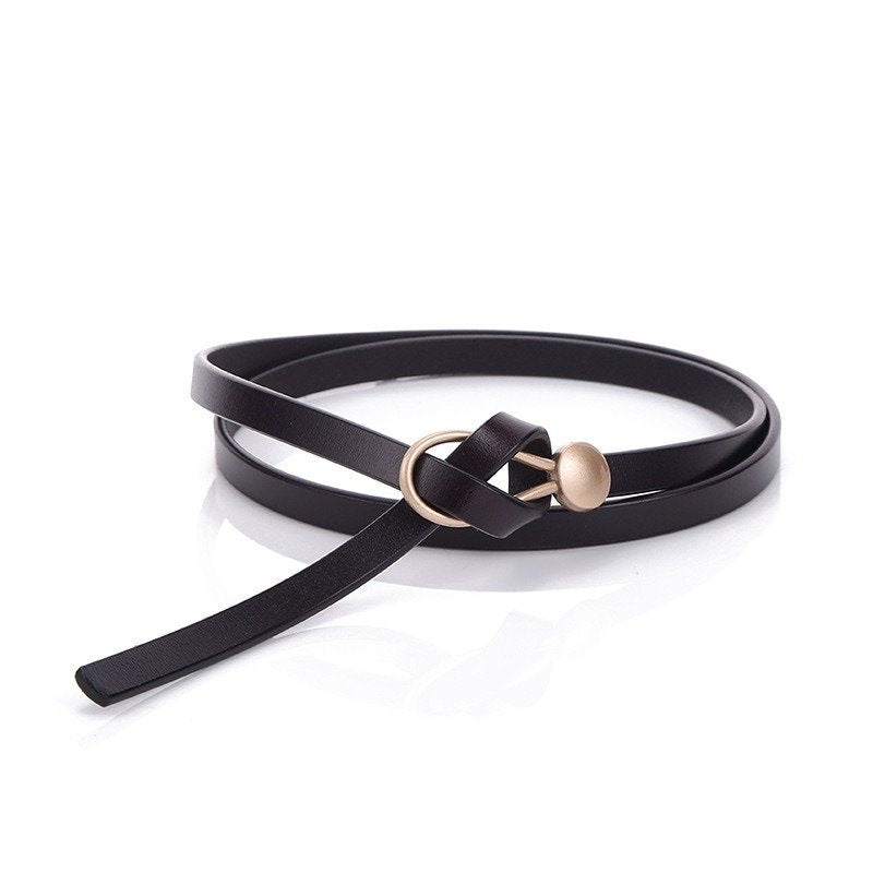 Elegant Knotted Leather Belt