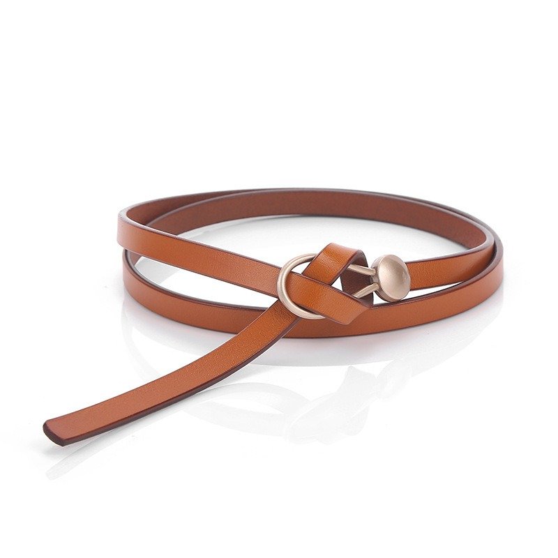 Elegant Knotted Leather Belt