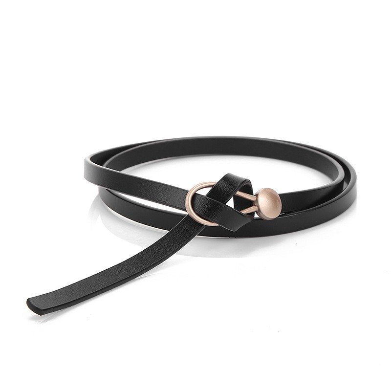 Elegant Knotted Leather Belt