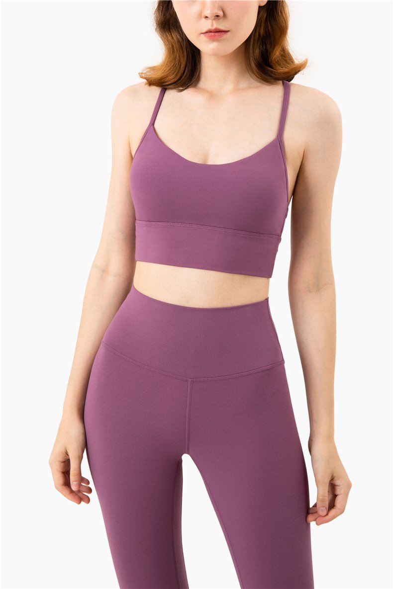 Sporty Set Of Leggings And Strapless Top