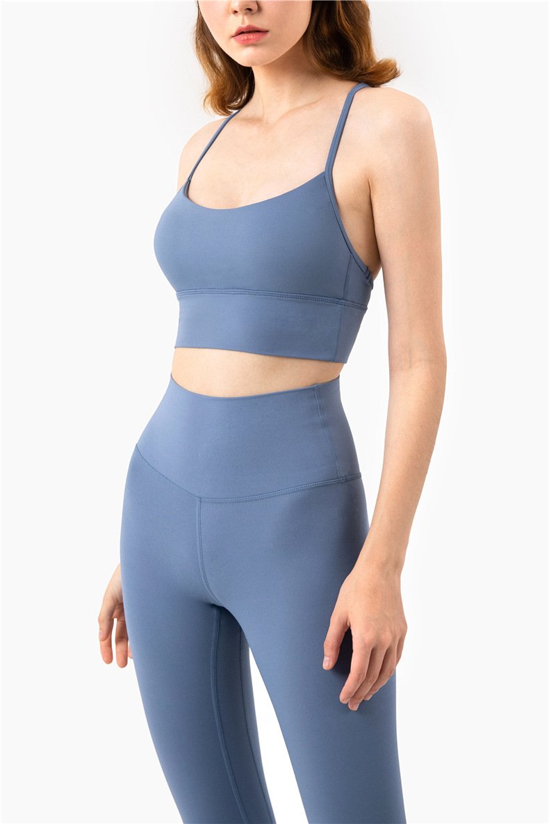 Sporty Set Of Leggings And Strapless Top