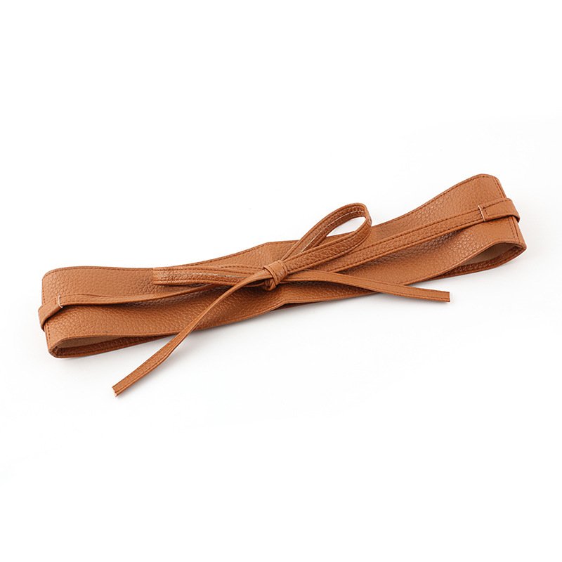 Wide Ribbon Bow Belt