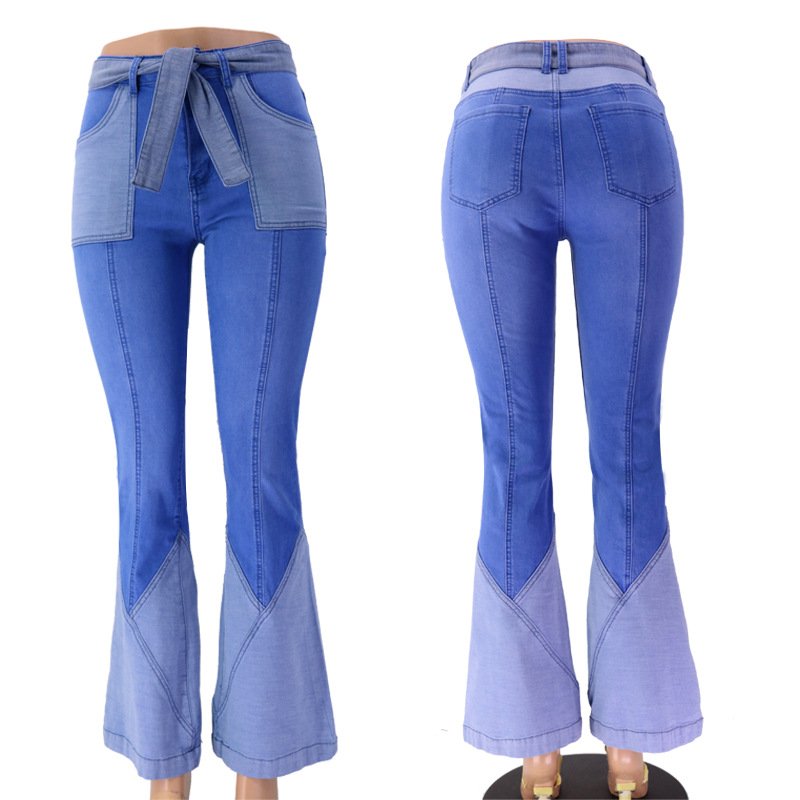 Jeans Two-Tone Flared