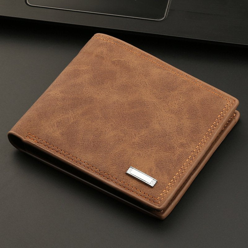 Men's Wallet Multifunctional Fashion Short Wallet En Leather