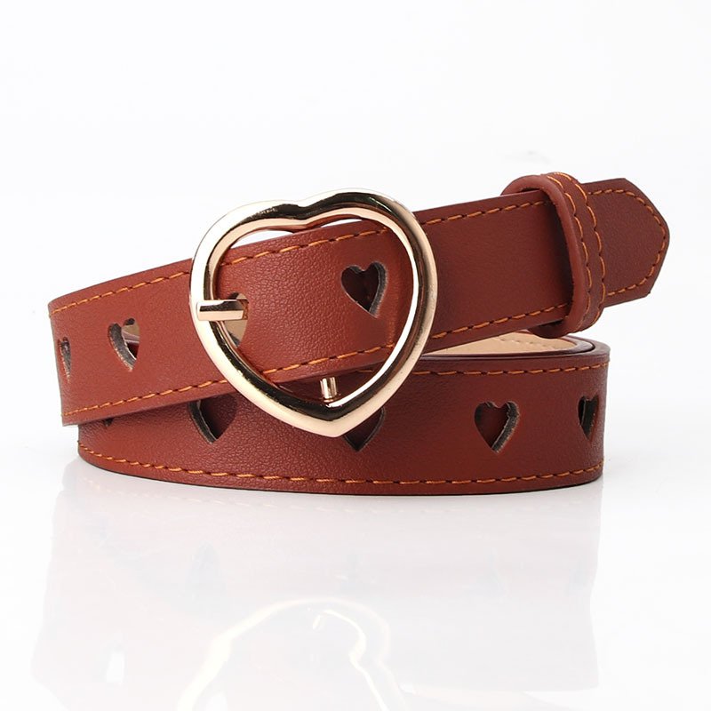 Belt With Heart Buckle