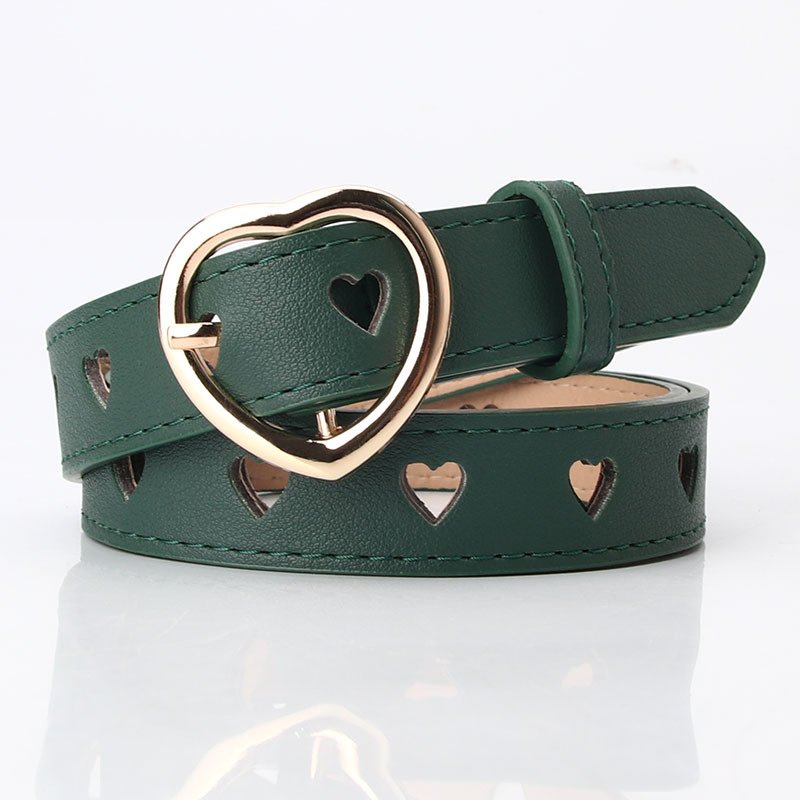 Belt With Heart Buckle