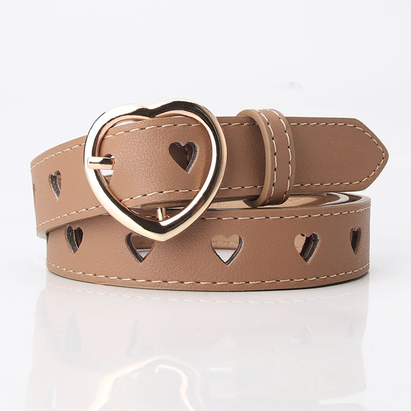 Belt With Heart Buckle