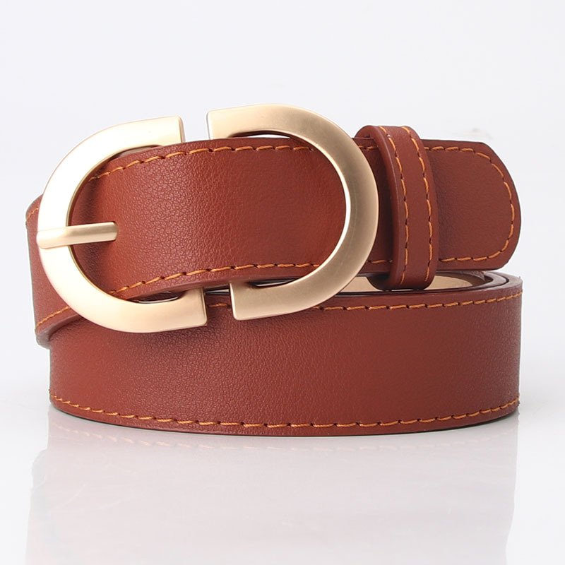 Double C Metal Buckle Belt