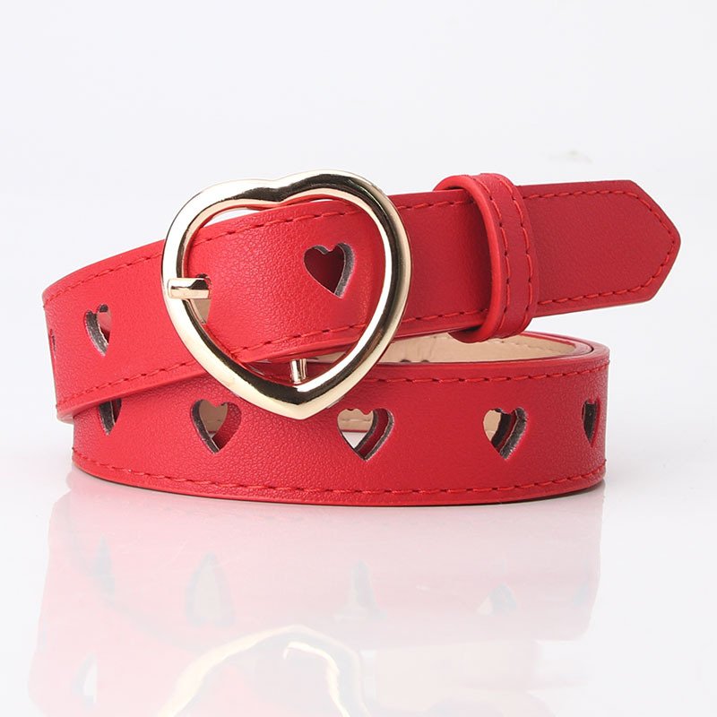 Belt With Heart Buckle