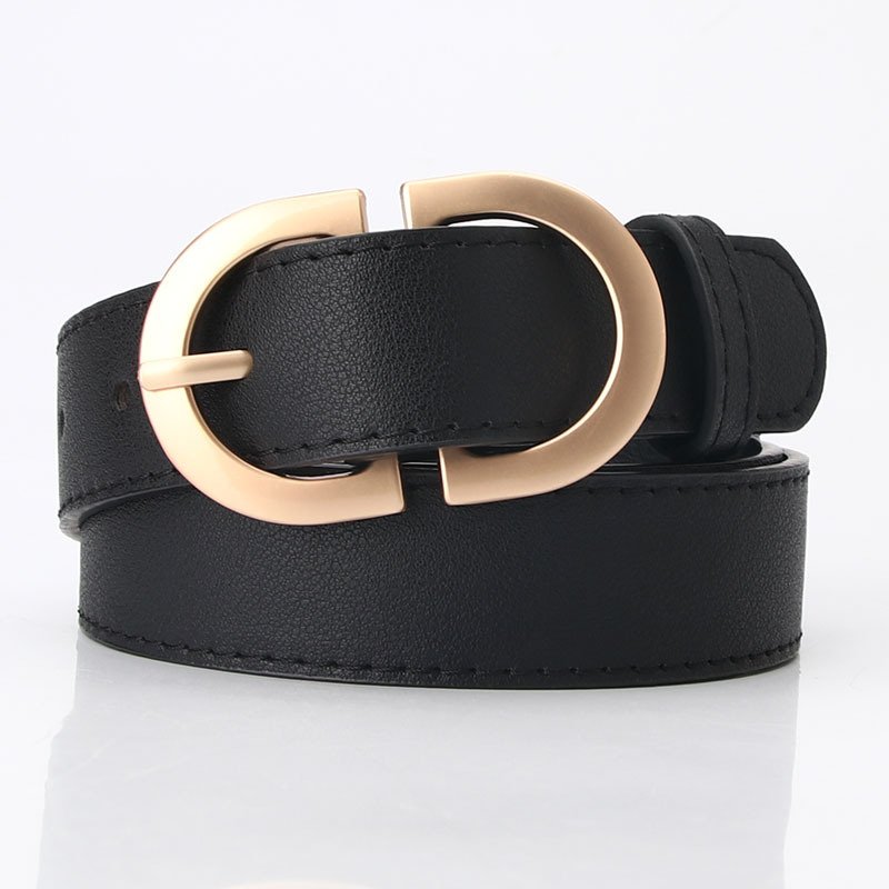 Double C Metal Buckle Belt