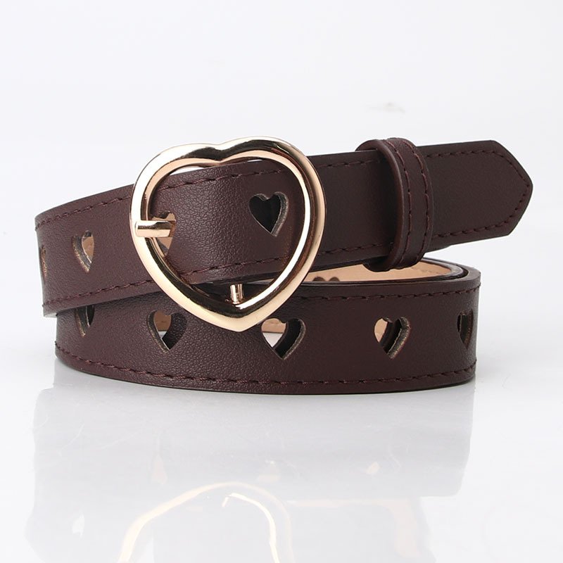 Belt With Heart Buckle