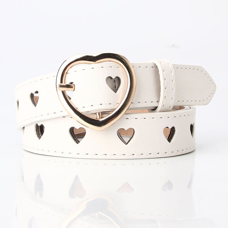 Belt With Heart Buckle