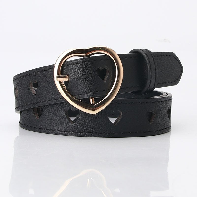 Belt With Heart Buckle