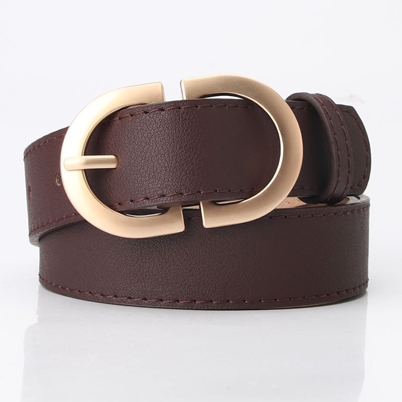 Double C Metal Buckle Belt