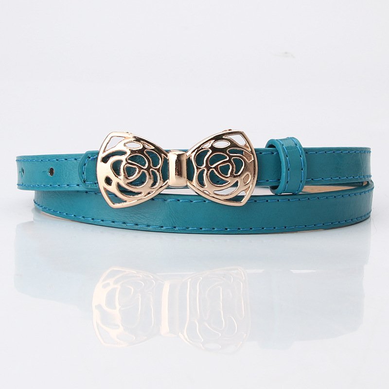 Thin Belt With Elegant Design Buckle