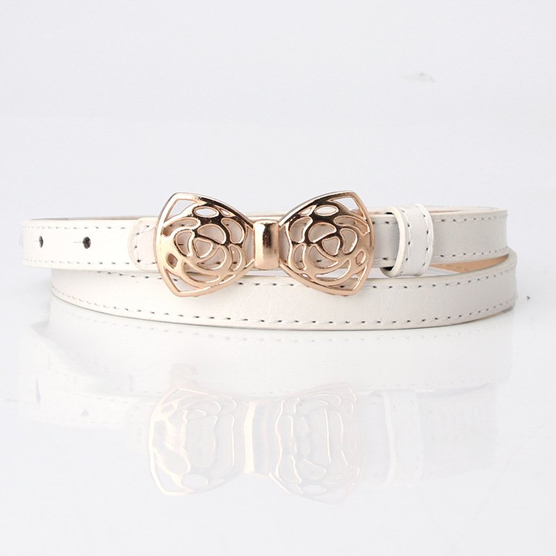 Thin Belt With Elegant Design Buckle