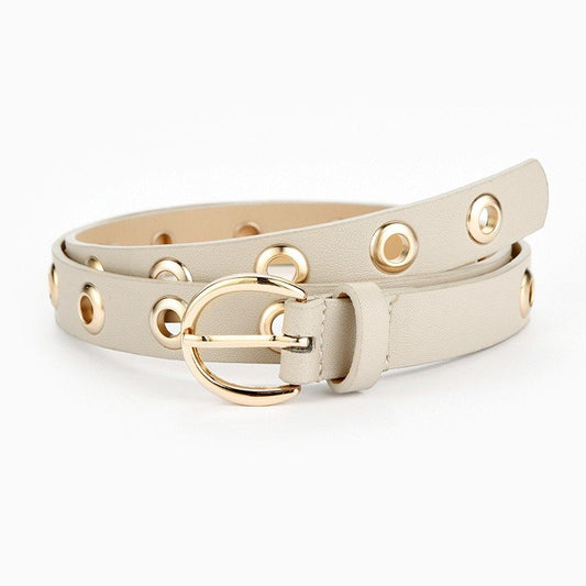 Thin Belt With Holes Casual