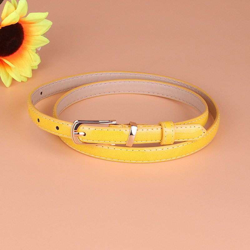 Ladies Fashion Small Pu Leather Belt