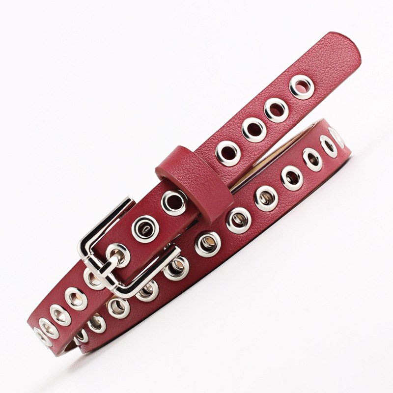 Rivet Ladies Belt With A Thin Belt Decorative Belt