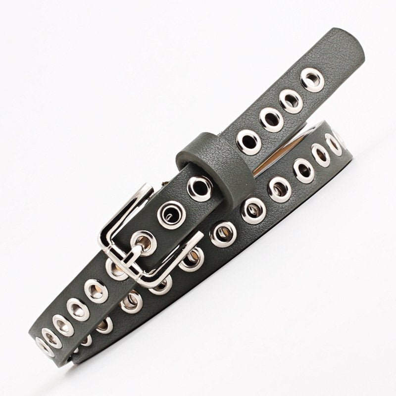 Rivet Ladies Belt With A Thin Belt Decorative Belt