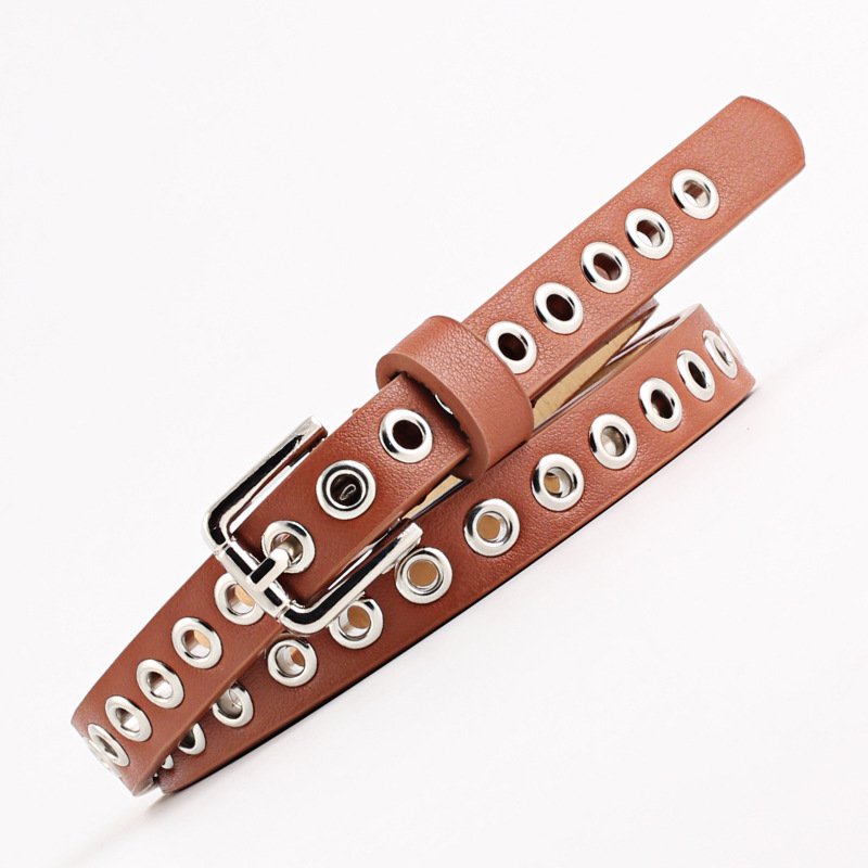 Rivet Ladies Belt With A Thin Belt Decorative Belt