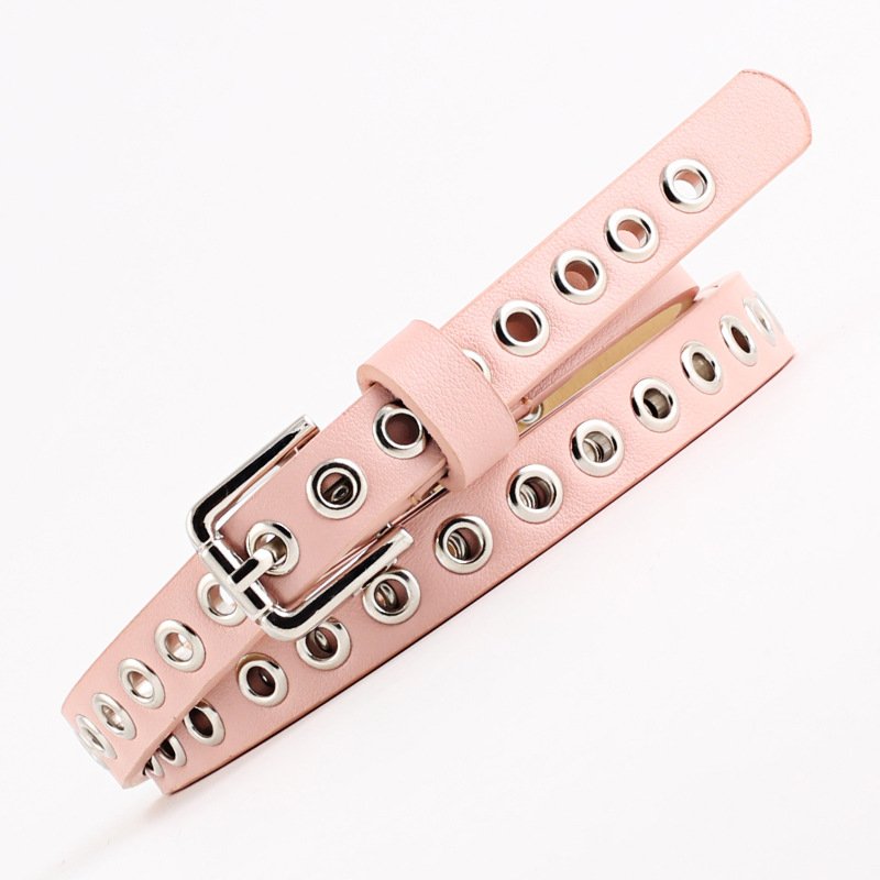 Rivet Ladies Belt With A Thin Belt Decorative Belt